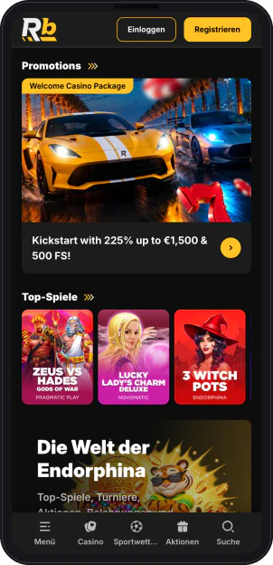 roibets.com in der mobilen Version