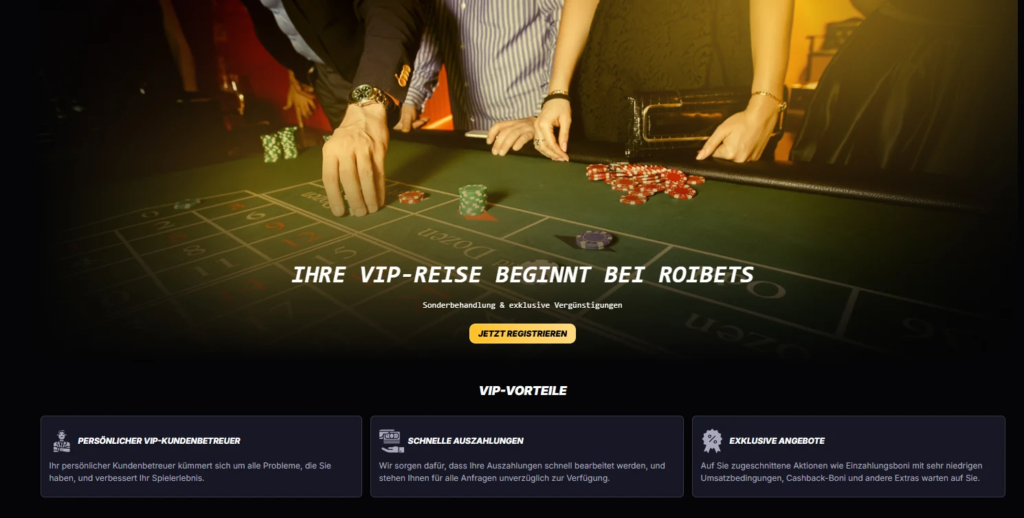 roibets casino vip